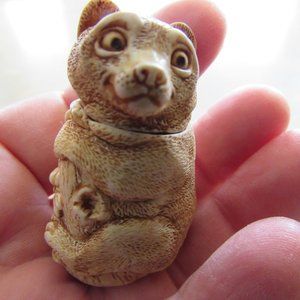 Vintage Harmony Kingdom Bear Pendant Screw On Top